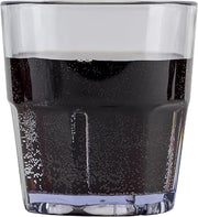 G.E.T. 9909-1-CL-EC 9 oz. Clear Tumbler, SAN Plastic, Bahama Tumblers (Pack of 4)