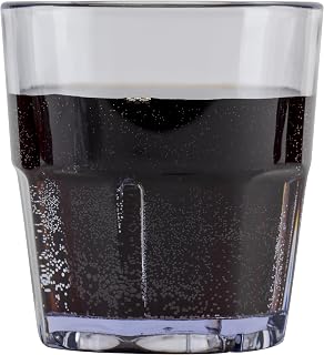 G.E.T. 9909-1-CL-EC 9 oz. Clear Tumbler, SAN Plastic, Bahama Tumblers (Pack of 4)