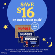 Overnites Diapers Size by HUGGIES – Size 7, Pulp, White, Pack of 36, Model 00036000549201