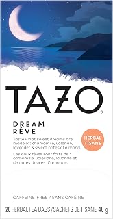 TAZO Dream Herbal Tea, Caffeine Free, 16 Teabags (Pack of 2)