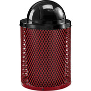 Global Industrial Red / 23.5 inches (Diameter) x 40 inches (Height) / Industrial Trash, Recycling & Compost