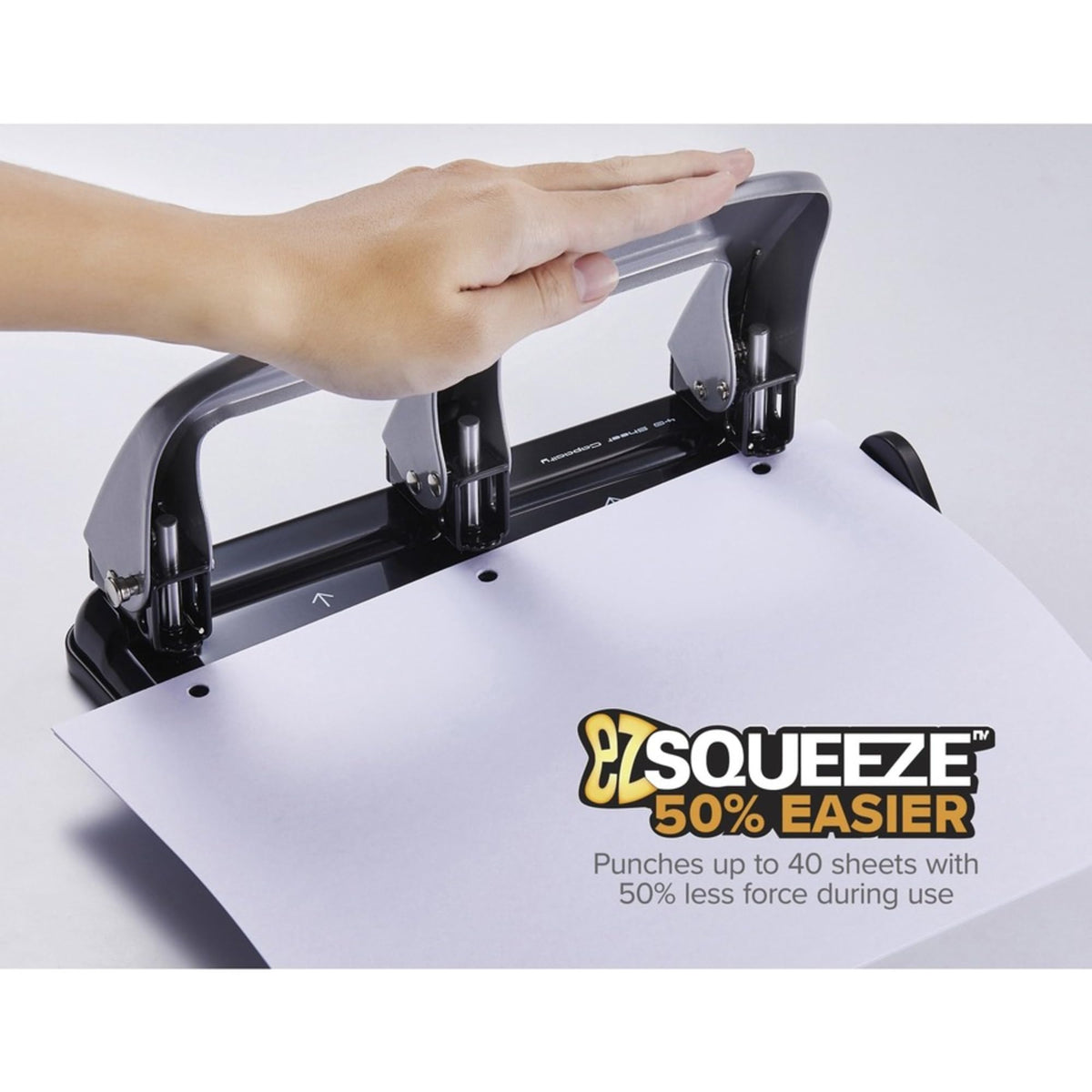 Bostitch 40 Sheet Black / Silver / 40 Sheets Punches