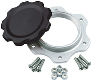 Fuel Cell Cap and Bung JAZ 6-Bolt Black by Allstar Performance – Aluminum, Black, Model ALL40137