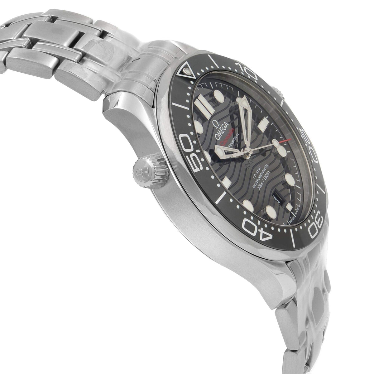 Seamaster Automatic Chronometer Black Dial Men's Watch by Omega – Silver, Model 210.30.42.20.01.001