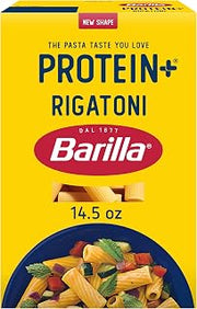 Barilla Protein+ (Plus) Rigatoni Pasta, Plant Based Protein, 14.5oz