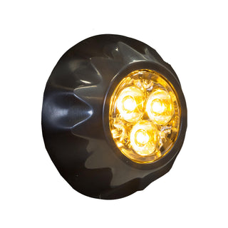 Buyers Products Surface/Recess Mount Amber LED Strobe Light by Buyers Products Company – 1.57 x 1 x 1.57, Aluminum, Amber, Model 8892400