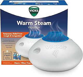 Vicks Warm Steam Vaporizer & Humidifier for Small and Medium Rooms