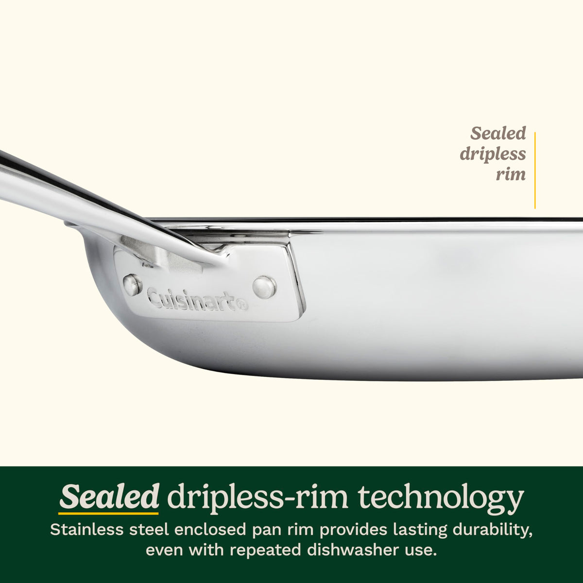 Cuisinart 12-inch Skillet / 12 Inch Skillet Frying Pan / Stainless Steel Skillets