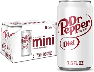DIET DR PEPPER - MINI CANS, 7.5 OZ, 6 PK