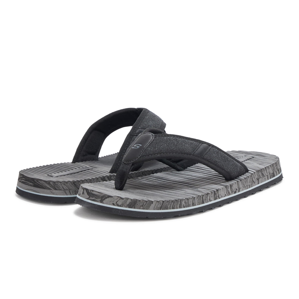 Men's Tantric-Rafe Thong Sandal by Skechers – Black, Pack of 2, Model 205433