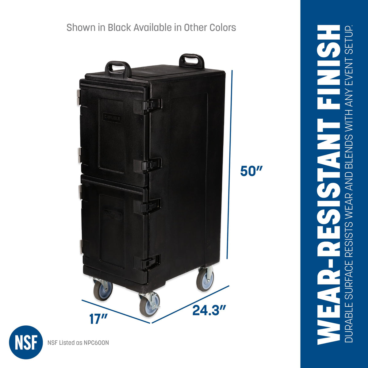 Carlisle FoodService Products Black / 10 Pan Capacity / Modern Storage & Transport