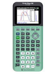 TI-84 Plus CE Graphing Calculator by Texas Instruments – Small, Plastic, Measure Mint, Model 84PLCE/TBL/1L1/AB