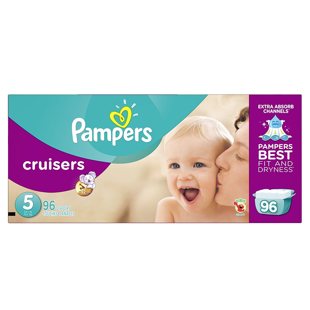 Cruisers Diapers - Size 5-96 ct by Pampers – Size 5, Multicolor, Model 37000862802