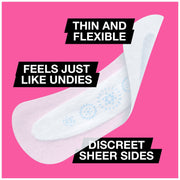 Barely There Liners by U by Kotex – 18 Count (Pack of 1), Cotton, Model 00036000413946