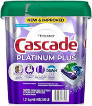 Cascade Platinum Plus Dishwasher Detergent, Fresh Scent, 82 Pacs with 24 bonus - 106 Pacs