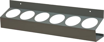 Durham 385-95 Gray Cold Rolled Steel 6 Sections Aerosol Can Caddy, 21-1/2" Width x 5-1/4" Height x 3-1/8" Depth