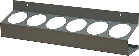 Durham 385-95 Gray Cold Rolled Steel 6 Sections Aerosol Can Caddy, 21-1/2" Width x 5-1/4" Height x 3-1/8" Depth