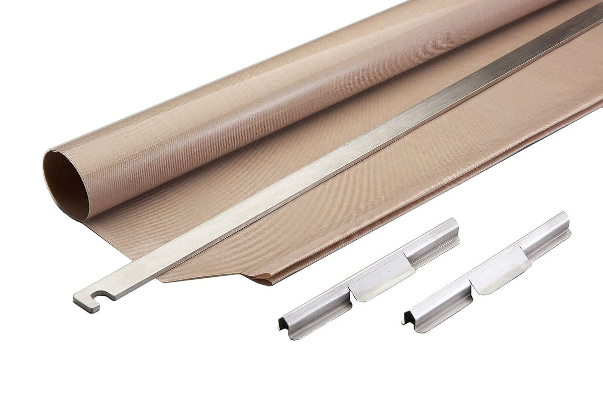 Vulcan VMCS 101/201 Clamshell Griddle PTFE Release Sheet kit with (1) Bracket by Essentialware – Tan/Brown