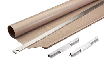 Vulcan VMCS 101/201 Clamshell Griddle PTFE Release Sheet kit with (1) Bracket by Essentialware – Tan/Brown