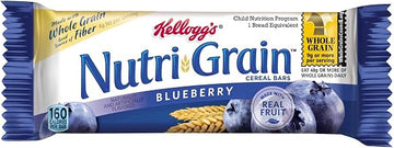Kelloggs Nutrigrain Blueberry Cereal Bar, 1.55 Ounce - 96 per case.
