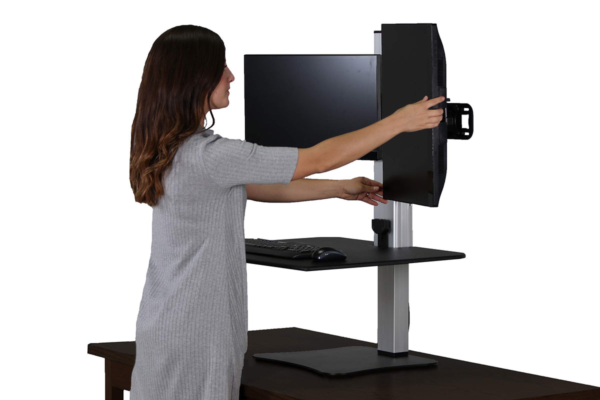 Victor Dual Monitor / Black / Modern Monitor Stands