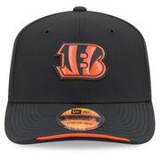 Men's Black Cincinnati Bengals Sideline 9SEVENTY Adjustable Hat by New Era – 84% Polyester/16% Elastane, Cincinnati Bengals, Black, Model 2026