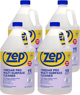 Zep All-Purpose Cleaner With Vinegar - 1 Gallon (Case of 4) R48410 - Gentle for Everyday Use