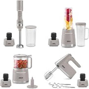 Dash Cordless Collection Bundle, 4 Rechargeable Appliances, French Grey