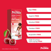 Tylenol Cherry Dye Free / 8 Ounce / Cherry (Dye-free) Acetaminophen