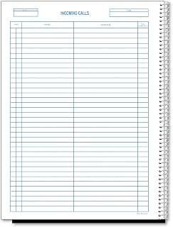 Rediform 50111 Wirebound Call Register 8 1/2 x 11 3 700 Forms/Book