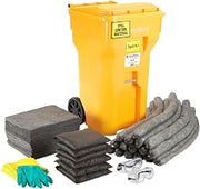 Global Industrial Portable Universal Wheeled Spill Kit, 65 Gallon Container