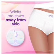 Discreet for Sensitive Skin Underwear, L Maximum Plus, 14 Count by Always – Large, Polyethylene, White