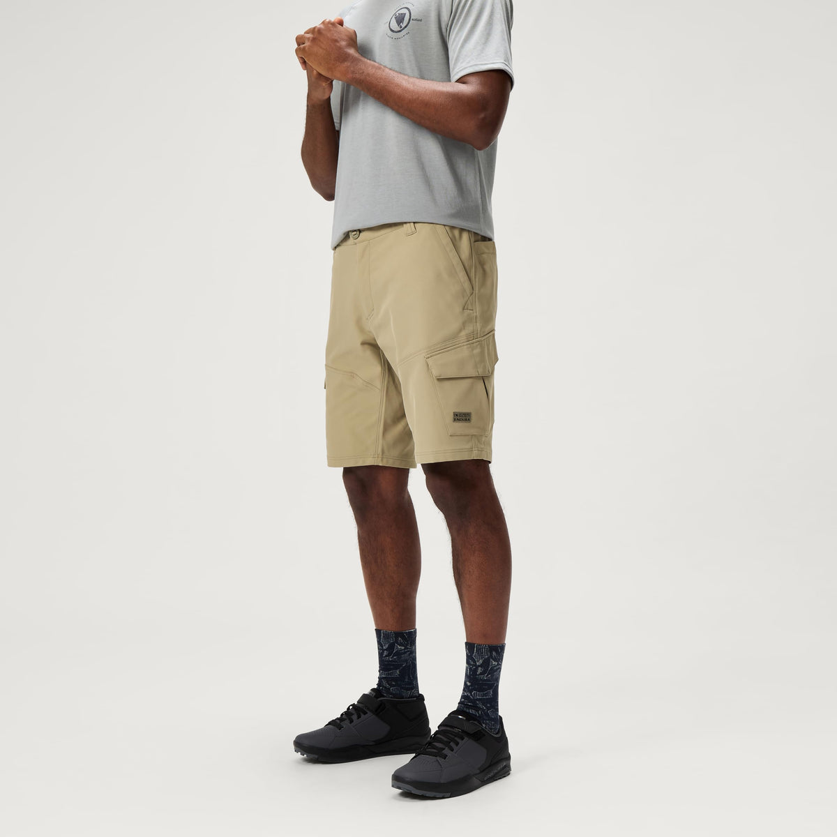 Mens Loop Cargo Cycling Short with Removable Liner Mushroom by Endura – X-Large, Polyester, Mushroom, Model 15820731