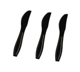 Fineline Settings Extra Heavy Cutlery Black Knives, Bulk Pack 1000 Pieces