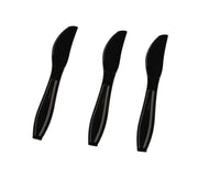 Fineline Settings Extra Heavy Cutlery Black Knives, Bulk Pack 1000 Pieces