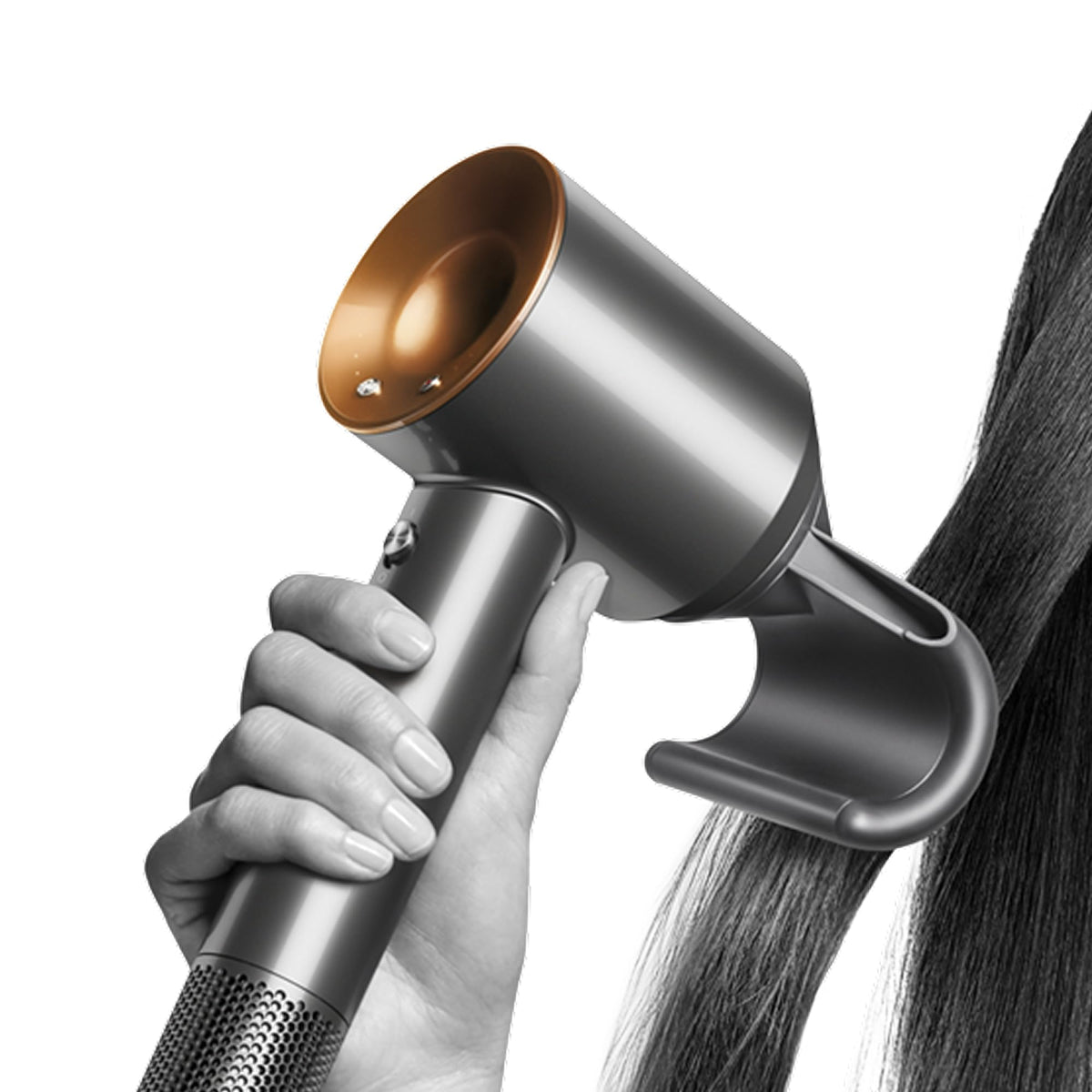 Flyaway Attachment for Dyson Supersonic™ Hair dryers – Plastic, Black, Model 971618-02