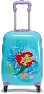 Disney Store Official Ariel and Flounder Rolling Luggage for Kids