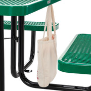 Global Industrial Green / 81D x 81W x 29.5H in / Industrial Picnic Tables