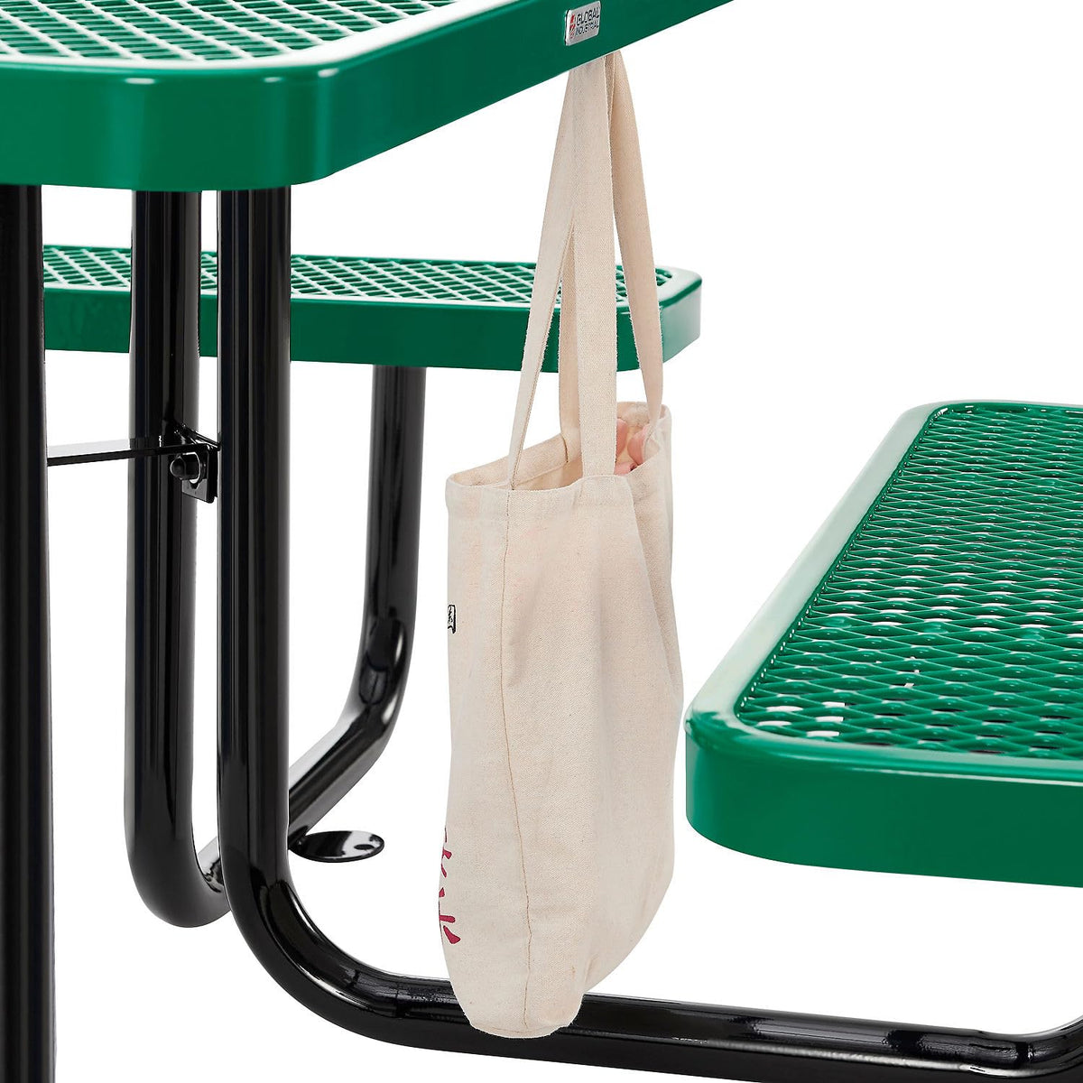 Global Industrial Green / 81D x 81W x 29.5H in / Industrial Picnic Tables