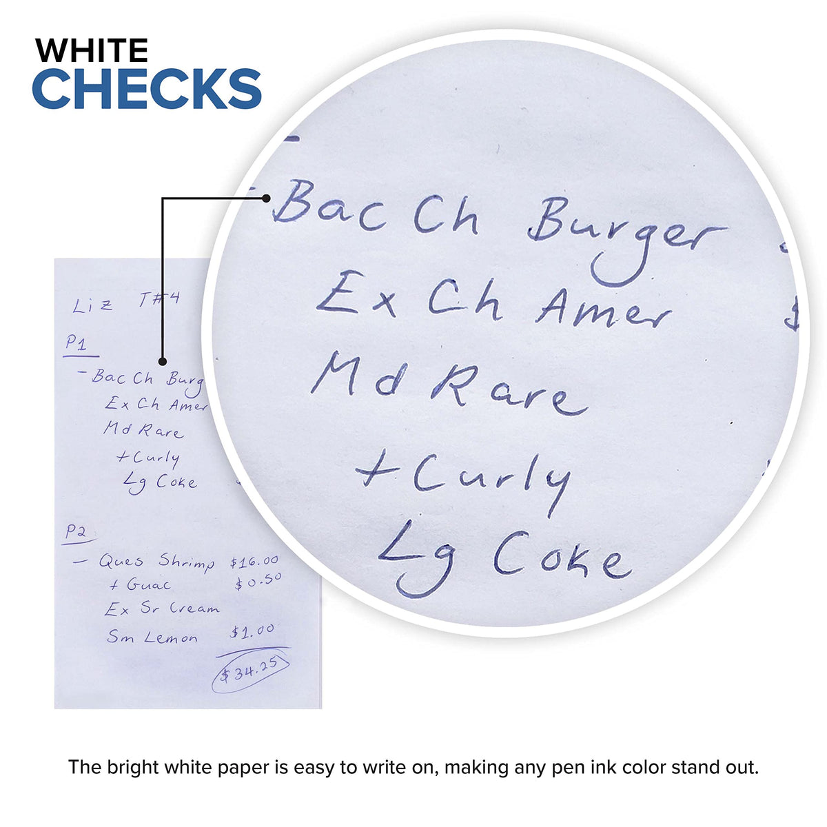 Blank Scratch Pads (10 Pack) - White Note Pads - Memo Notepads - Small Desk Scratch Paper- 4x6 Note Paper - Guest Check Book - Server Note Pads for Diners by Stock Your Home –