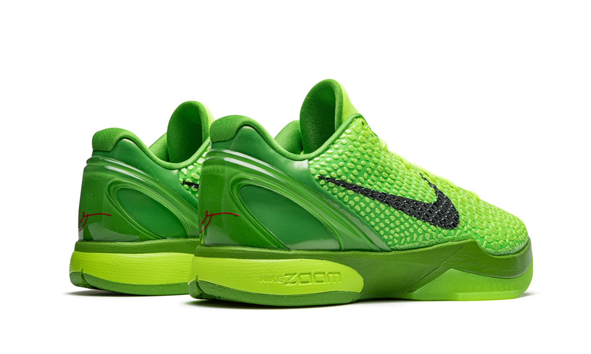 Kobe 6 Protro 'Grinch' by Nike – Nylon, Green Apple/Volt/Crimson/Black, Model CW2190-300