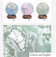 Globe, Cute Elegant Premium Decorative Creative with Black Walnut Base 10 Inch Diameter Clear Text Marking by SYUKMH – One Size, resin, World Globe E, Model VXVVAYCBA
