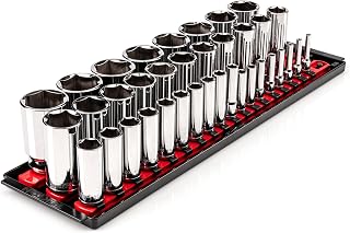 TEKTON 1/4, 3/8, 1/2 Inch Drive 6-Point Socket Set, 37-Piece | SHD99207