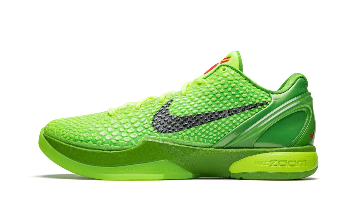 Kobe 6 Protro 'Grinch' by Nike – Nylon, Green Apple/Volt/Crimson/Black, Model CW2190-300