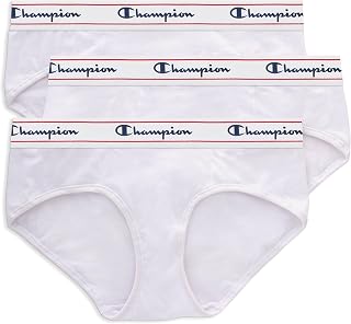 Champion womens Heritage Stretch Cotton Hipster Underwear, Moisture Wicking, Single Or 3-pack