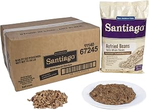 Santiago Refried Pinto Beans by Basic American Foods – 26.67 cm x 17.526 cm x 34.29 cm, Pack of 6, Model 67245