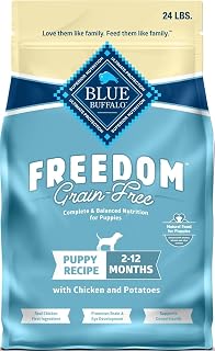 Blue Buffalo Freedom Chicken Puppy Grain-Free Dry Dog Food, 24 lb