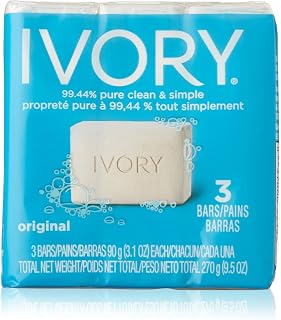 Ivory Simply Bath Bar for Unisex, 3 Count