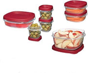Rubbermaid Easy Find Lids Food Storage Containers, Racer Red, 18-Piece Set 1783145