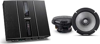 Alpine HDP-D90 12-Channel DSP Amp R2-S65 6.5 in Speaker Bundle | Alpine Status 12-channel DSP amplifier bundle with R2-S65 6.5 in R-Series high-resolution coaxial speakers.